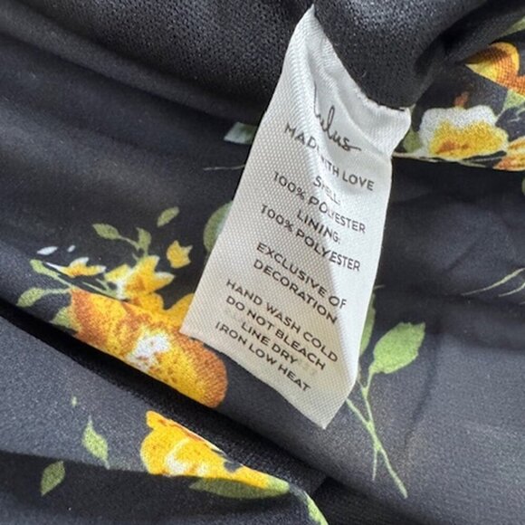 NWT Lulus Poised and Playful Black Floral Long Sleeve Backless Romper (size S) - Picture 8 of 9